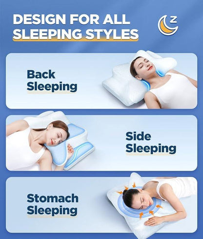 CozyUP Memory Foam Pillow for Neck Support and Relief